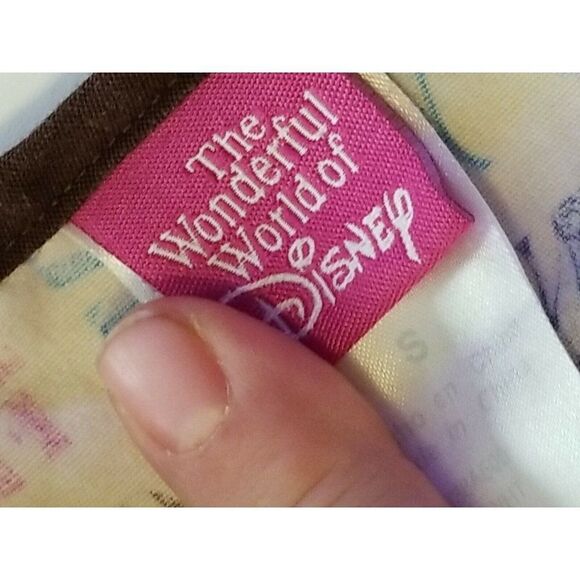 Womens Disney Tinkerbell Scrub Top women's small fairy fairies attitude EUC - Picture 3 of 4